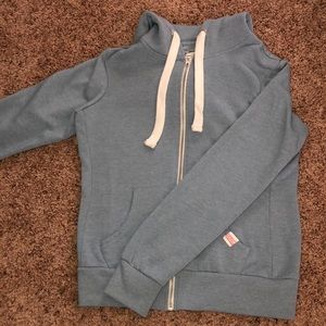 Blue zip up hoodie